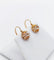 Boucles d'oreilles Dormeuses anciennes en or rose 18k et strass blancs (circa 1900) 58 Facettes A06851