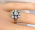 Bague 49 Bague marguerite en or blanc 18 carats et platine avec diamants 58 Facettes AB686