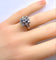Bague 49 Bague marguerite en or blanc 18 carats et platine avec diamants 58 Facettes AB686