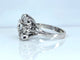 Bague 49 Bague marguerite en or blanc 18 carats et platine avec diamants 58 Facettes AB686