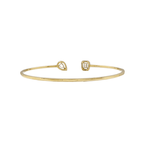 Bracelet Bracelet Messika, "Jonc Flex Toi & Moi My Twin" or jaune et diamants. 58 Facettes 35425