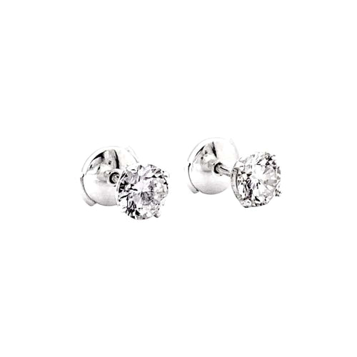 Boucles d'oreilles Boucles d'oreilles or blanc et diamants. 58 Facettes 35417