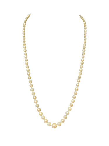 Collier Collier - 91 perles de culture avec fermoir en or jaune 18k 58 Facettes 890