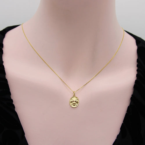 Cute-As-A-Button - Pendentif tête de lion en or 14K et rubis 58 Facettes