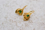 Boucles d'oreilles dormeuses à émeraudes taille marquise en or jaune 18 carats 58 Facettes 3835