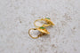 Boucles d'oreilles dormeuses à émeraudes taille marquise en or jaune 18 carats 58 Facettes 3835
