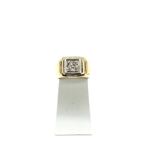 Bague Bague jonc en or jaune et diamant 58 Facettes Z1351897