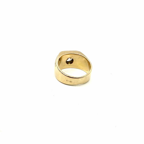 Bague Bague jonc en or jaune et diamant 58 Facettes Z1351897
