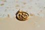 Pendentif scorpion rond en or jaune 18 carats 58 Facettes 3924