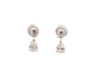 Boucles d’oreilles poire en or et diamants 58 Facettes 26111-E