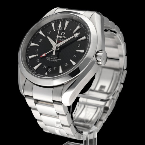 Omega Seamaster Aqua Terra GMT Co-Axial - Montre en acier 43 mm 58 Facettes OMG/SEA/366