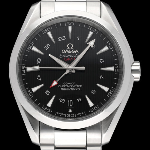 Omega Seamaster Aqua Terra GMT Co-Axial - Montre en acier 43 mm 58 Facettes OMG/SEA/366