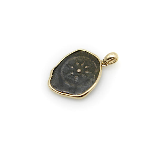 Pendentif Pendentif pièce antique « widow’s mite » en or 14K 58 Facettes A2007E