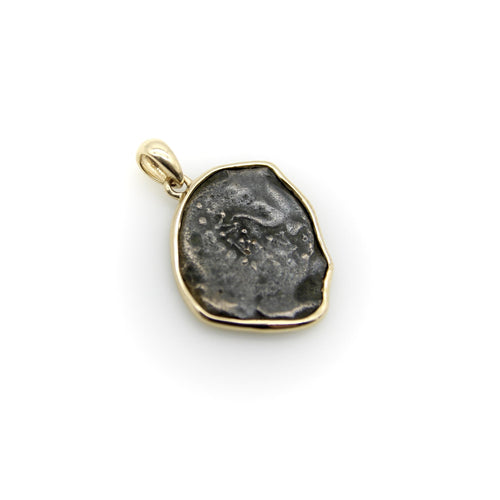 Pendentif Pendentif pièce antique « widow’s mite » en or 14K 58 Facettes A2007E