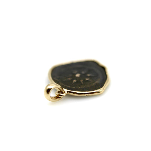 Pendentif Pendentif pièce antique « widow’s mite » en or 14K 58 Facettes A2007E