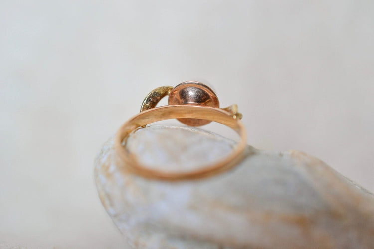 Bague perle de culture Akoya en or jaune 18K 58 Facettes 3880