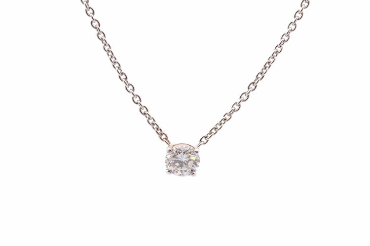 Collier - Diamant 0,54 ct en or jaune 18k 58 Facettes 27806