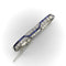 Art déco - Bracelet ligne zigzag en platine, diamants et saphirs 58 Facettes A2007H