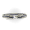 Art déco - Bracelet ligne zigzag en platine, diamants et saphirs 58 Facettes A2007H
