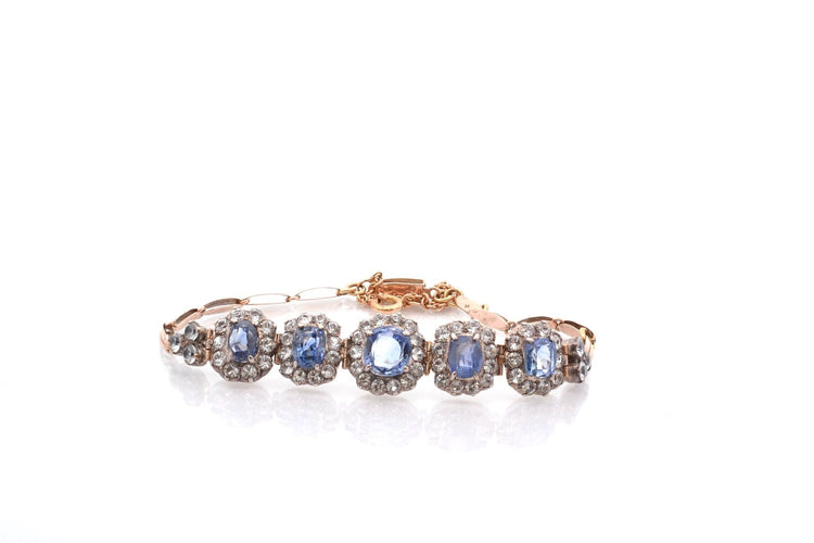 Bracelet ancien XIXe siècle aux saphirs 58 Facettes 27981