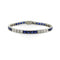 Art déco - Bracelet ligne en platine, diamants et saphirs 58 Facettes A2007G