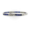 Art déco - Bracelet ligne en platine, diamants et saphirs 58 Facettes A2007G