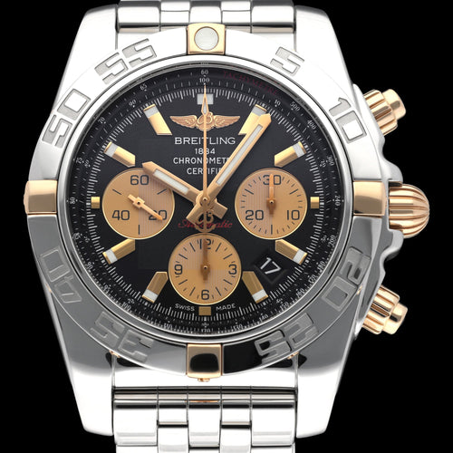 Breitling Chronomat 44 - Montre automatique IB0110 en or rose et acier 58 Facettes BTL/CHM/203