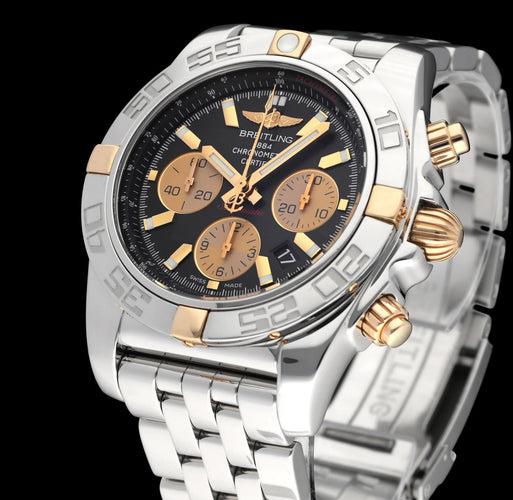 Breitling Chronomat 44 - Montre automatique IB0110 en or rose et acier 58 Facettes BTL/CHM/203