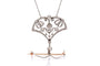 Collier ancien vers 1900 en platine et diamants 58 Facettes 27971