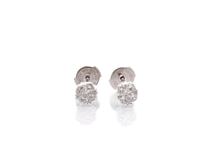 Boucles d'oreilles Boucles d'oreilles en or 18k et diamants 58 Facettes 27995