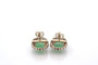 Boucles d'oreilles Boucles d’oreilles Art déco en jade et diamants 58 Facettes 28063