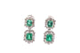 Boucles d'oreilles Boucles d'oreilles Art déco en émeraudes et diamants 58 Facettes 28043