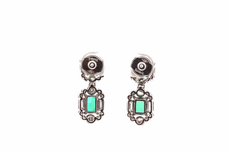 Boucles d'oreilles Boucles d'oreilles Art déco en émeraudes et diamants 58 Facettes 28043