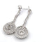 Boucles d'oreilles Boucles d'oreilles années 1930 en or blanc 18 ct et diamants 58 Facettes 90/26 B
