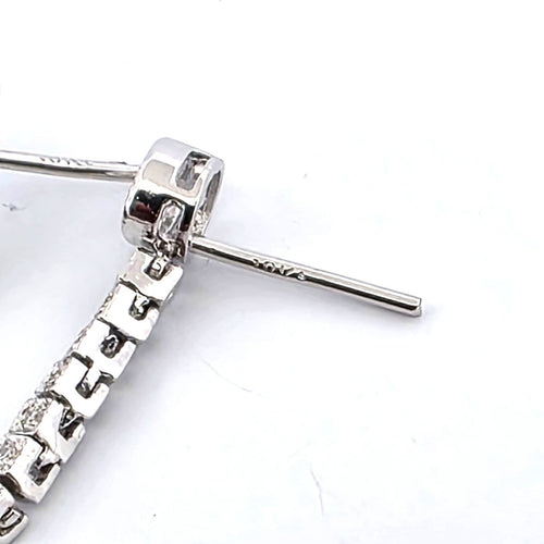 Boucles d'oreilles Boucles d'oreilles années 1930 en or blanc 18 ct et diamants 58 Facettes 90/26 B