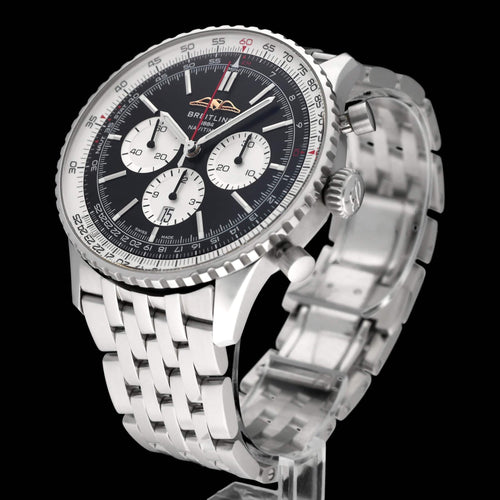 Montre Breitling Navitimer 1 B01 - Montre chronographe AB0137 en acier 46 mm 58 Facettes BTL/NVT/097