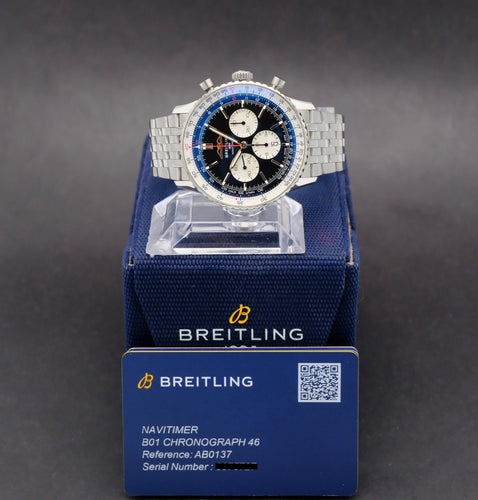 Montre Breitling Navitimer 1 B01 - Montre chronographe AB0137 en acier 46 mm 58 Facettes BTL/NVT/097