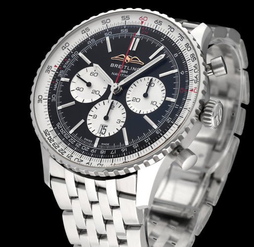 Montre Breitling Navitimer 1 B01 - Montre chronographe AB0137 en acier 46 mm 58 Facettes BTL/NVT/097