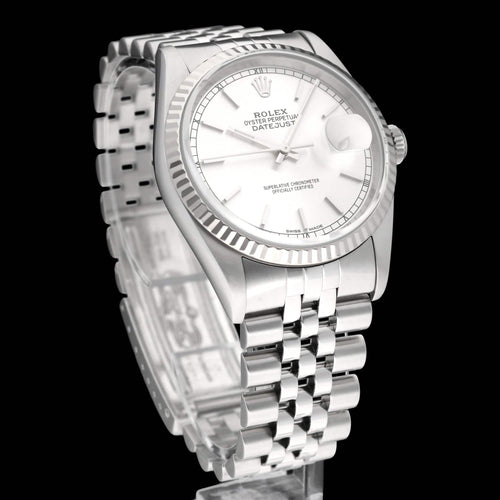 Montre Rolex Datejust 16234 - Montre automatique 36 mm en acier (2002) 58 Facettes ROL/DJ1/1366