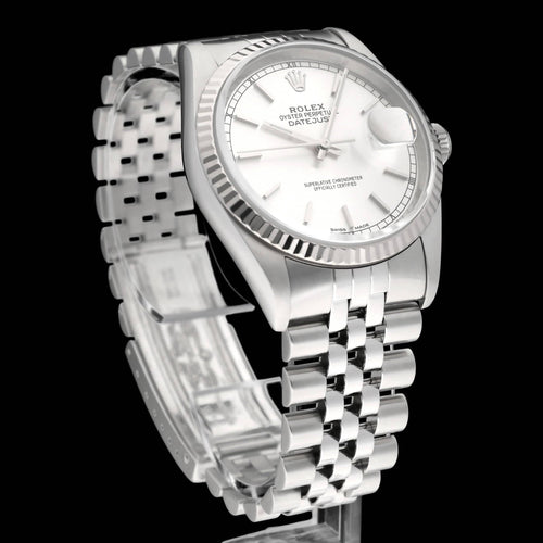 Montre Rolex Datejust 16234 - Montre automatique 36 mm en acier (2002) 58 Facettes ROL/DJ1/1366