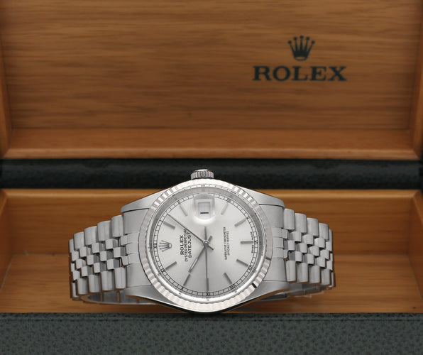 Montre Rolex Datejust 16234 - Montre automatique 36 mm en acier (2002) 58 Facettes ROL/DJ1/1366