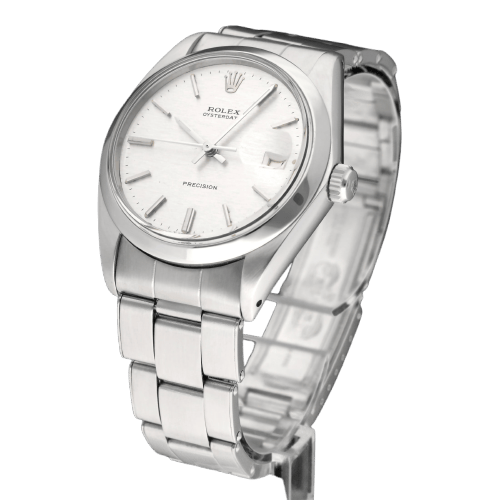 Montre Rolex Oysterdate Precision réf. 6694 - Montre en acier, cadran lin 1971 58 Facettes ROL/OPR/196