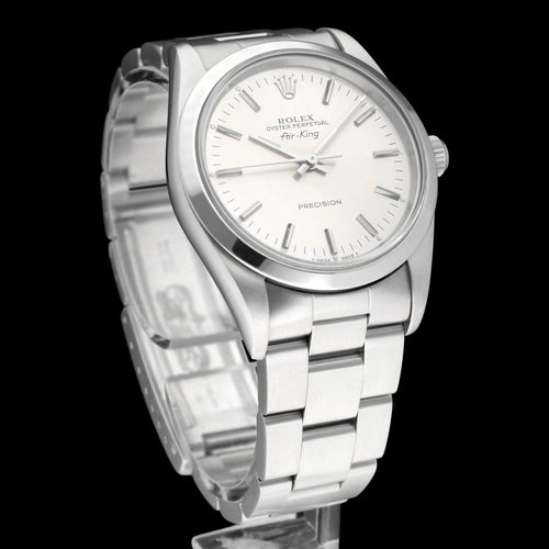 Montre Rolex Air King Precision - Montre automatique réf. 14000 en acier 34 mm 58 Facettes ROL/AIK/213
