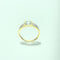 Bague 55.5 Bague en or jaune 18 carats avec diamants et pierre bleu clair 58 Facettes 260100