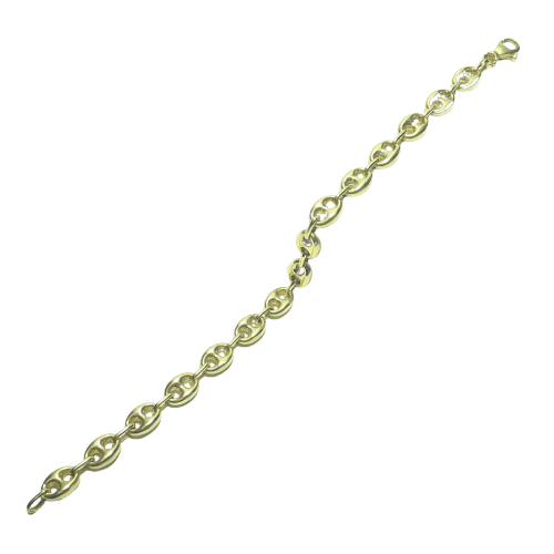 Bracelet Bracelet graine de café - Gourmette en or jaune 18 carats 58 Facettes 260104
