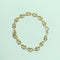 Bracelet Bracelet graine de café - Gourmette en or jaune 18 carats 58 Facettes 260104