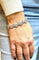 Bracelet Bracelet en or blanc 18 carats et platine serti de diamants naturels 58 Facettes orplat