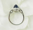 Bague 52 Bague Art déco en platine 900, saphir cabochon et diamants 58 Facettes 33658