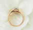 Bague 58 Bague Tank en or rose et blanc 18 ct et diamants 58 Facettes 33624