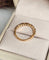 Bague 47 Bague demi-alliance rubis et diamants en or rose 18 carats 58 Facettes 697